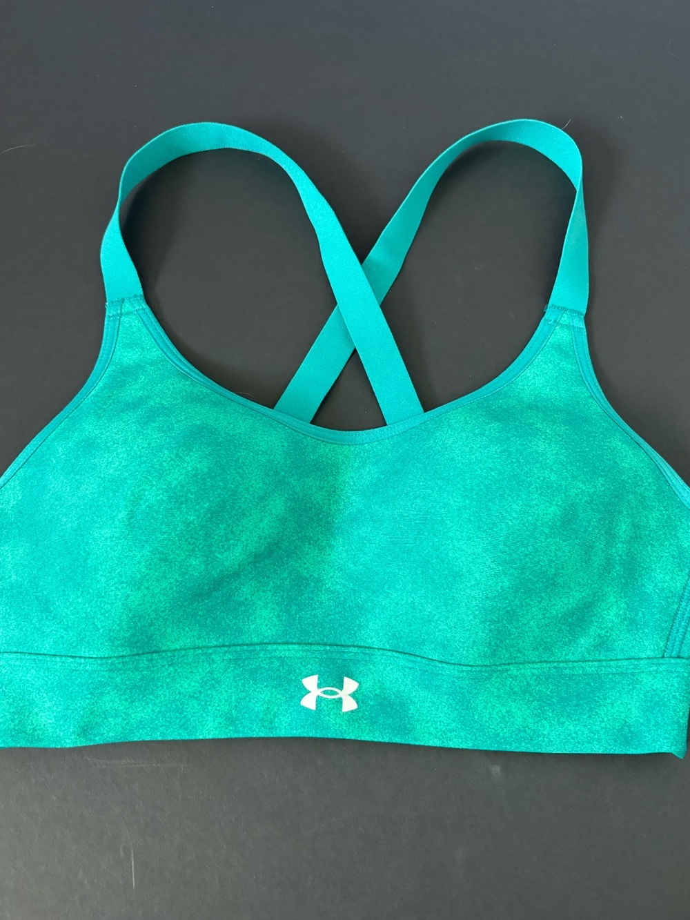 Under Armour Teal Crossback Medium-Impact Fitted Sports Bra